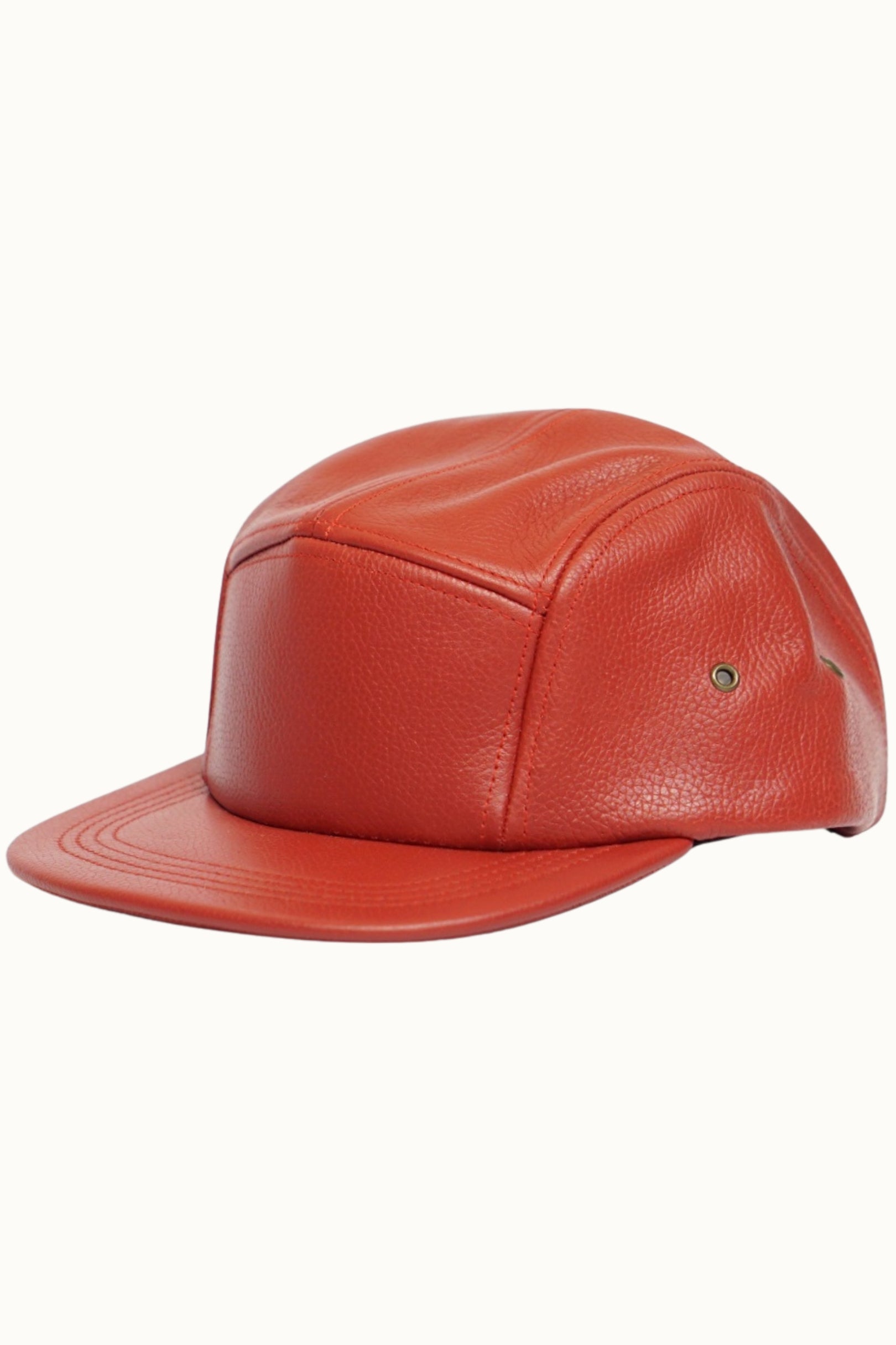 Genuine Leather 5-Panel Cap