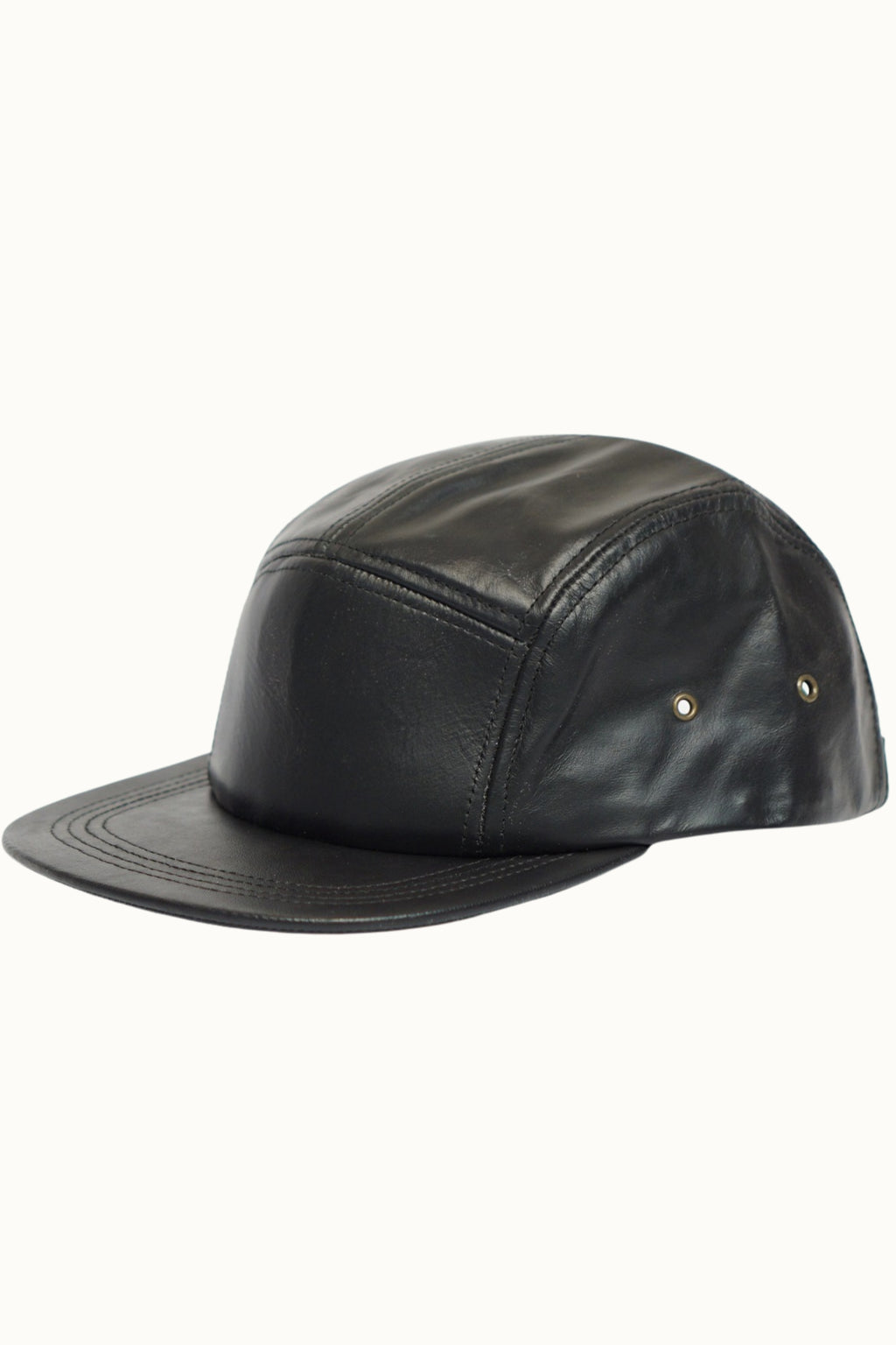 Genuine Leather 5-Panel Cap