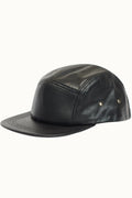 Genuine Leather 5-Panel Cap
