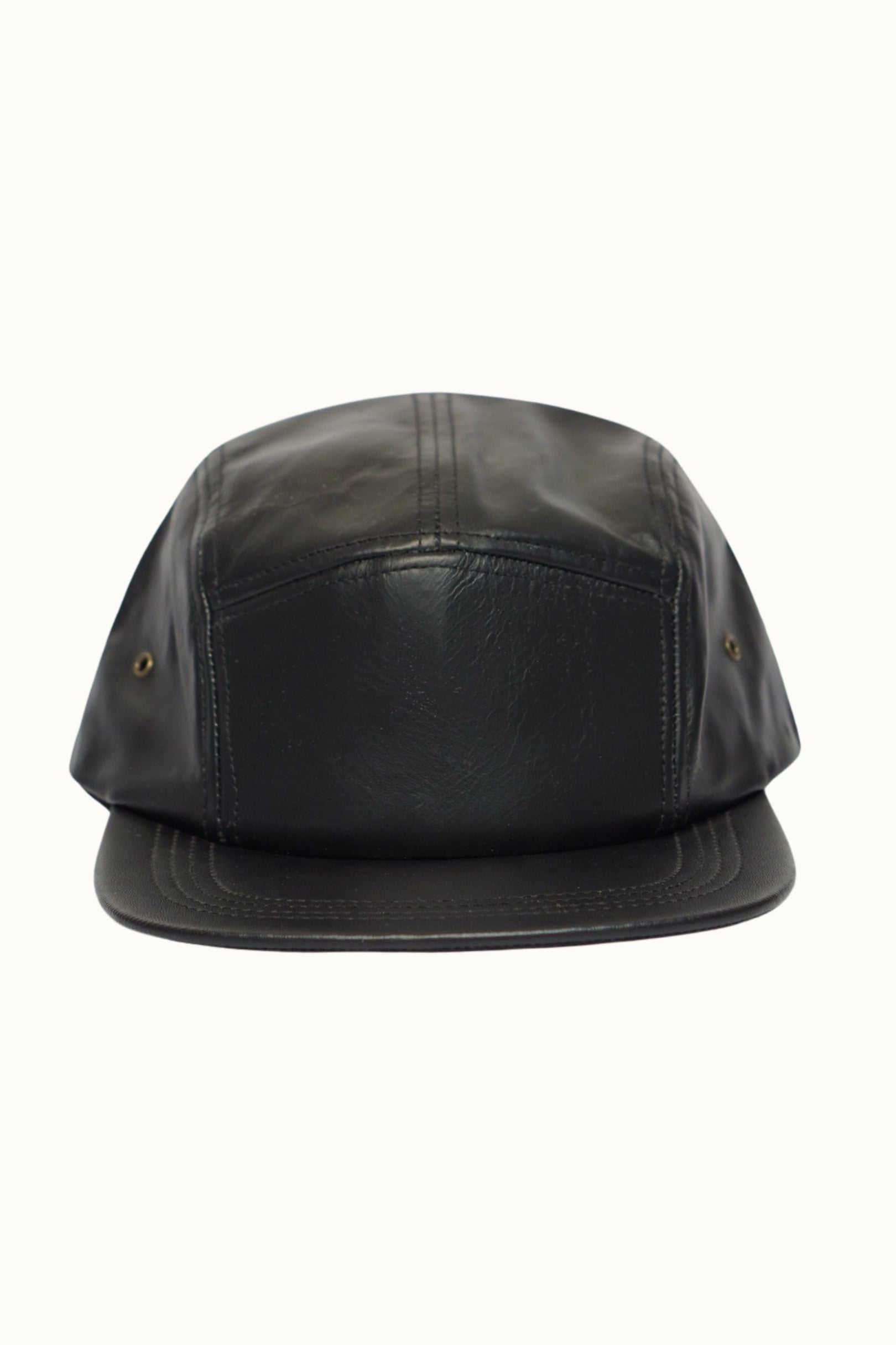 Genuine Leather 5-Panel Cap