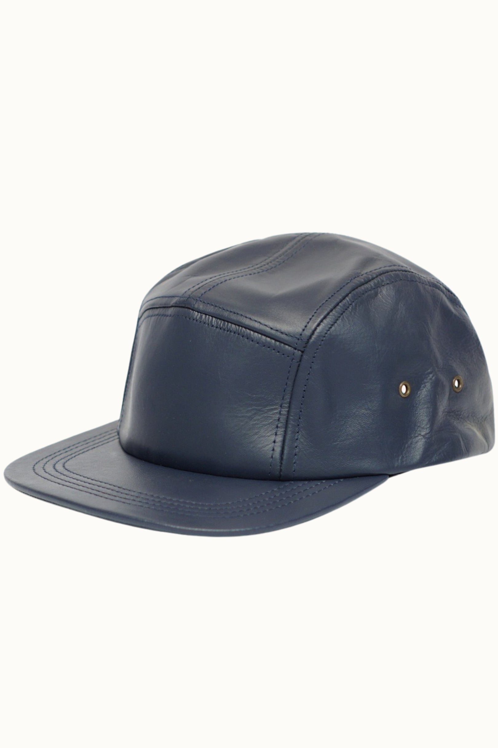 Genuine Leather 5-Panel Cap