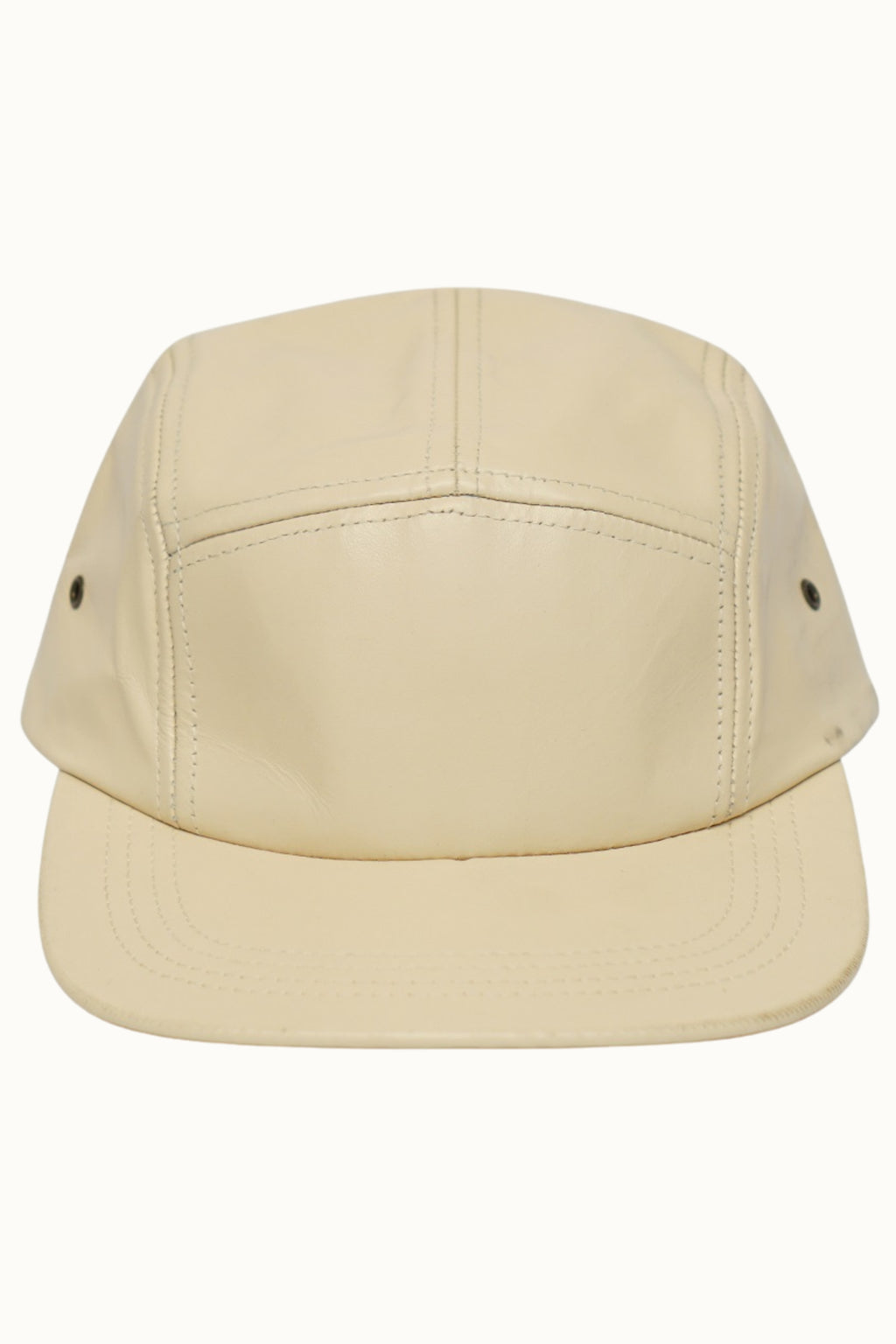 Genuine Leather 5-Panel Cap