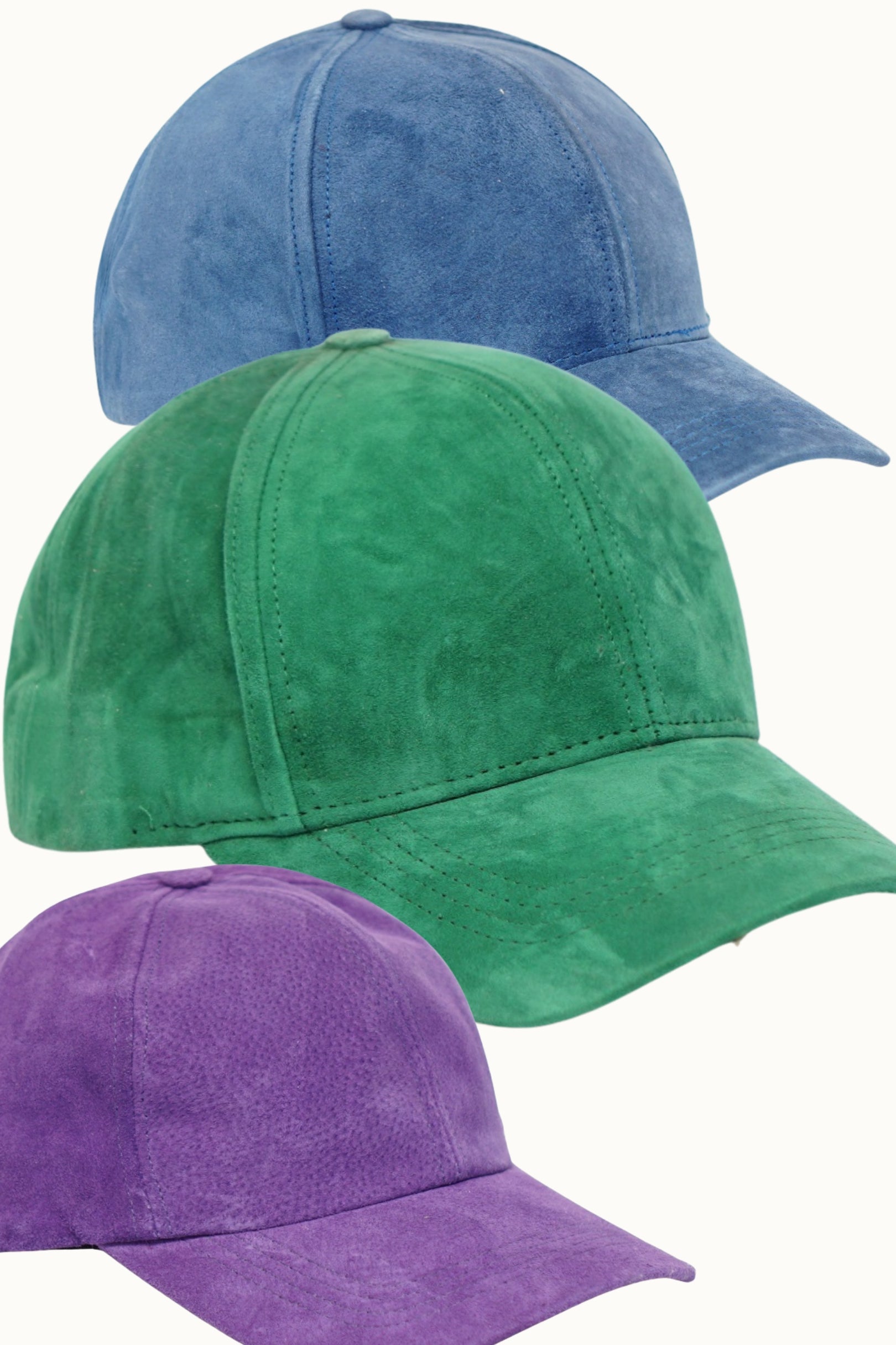 100% Genuine Suede Leather Dad Cap