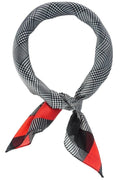 Silky satin neck scarf, versatile wear