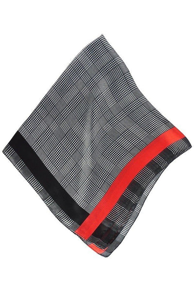 Silky satin neck scarf, versatile wear